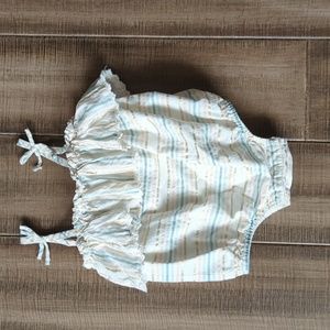 One Piece Bubble/Romper with Ruffles / 3-6mth